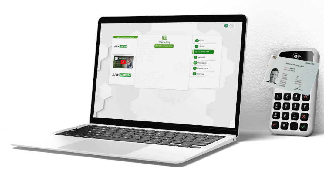 ArkLogin entegrasyon ekranı ve kimlik kartı okuyucu
