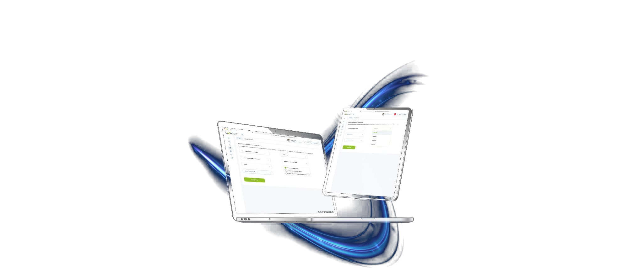 LiveAuth KYB kurumsal müşteri edinimi ekranları